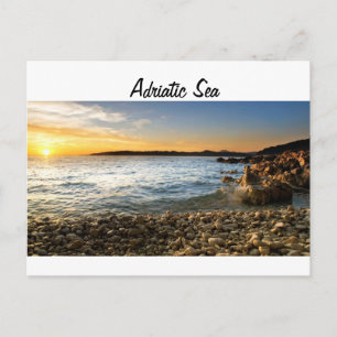Adriatischer Strand Postkarte
