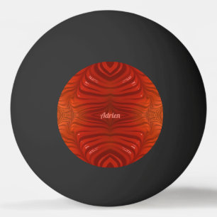 ADRIEN ~ Tangerine Orange Rot ~ Tischtennisball