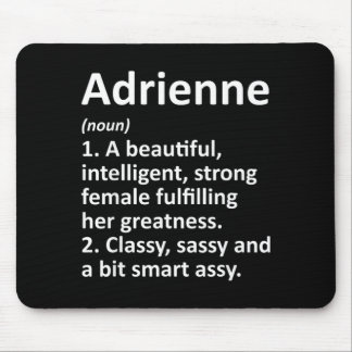 Adrienne Definition Personalisierter Name Lustig Mousepad