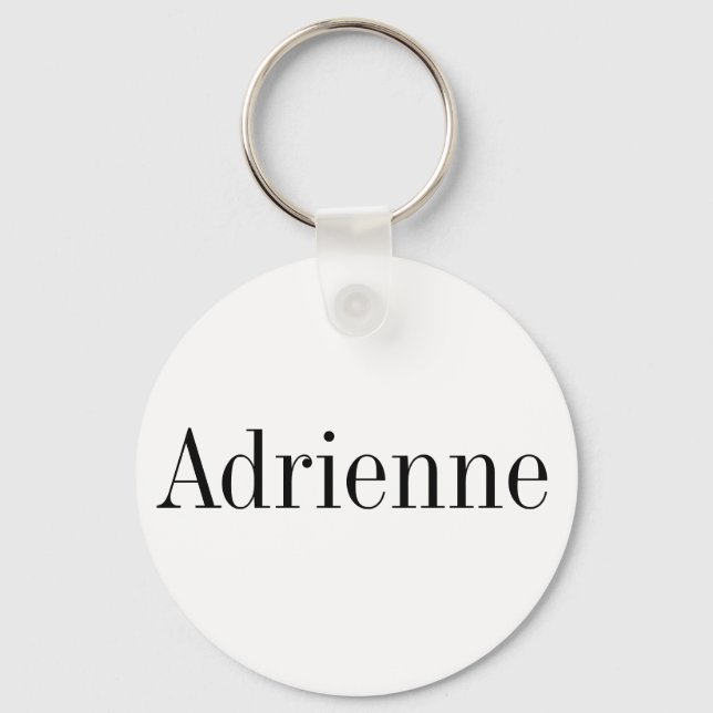 Adrienne Name Schlüsselanhänger (Vorderseite)