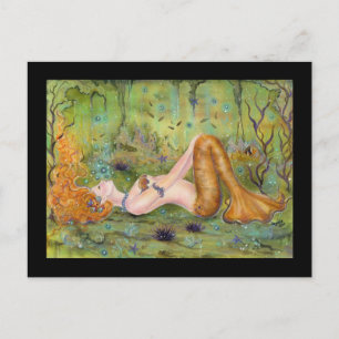 Adrift mermaid von Renee Postkarte