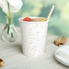 Adult Birthday Gold Glitzer Pappbecher