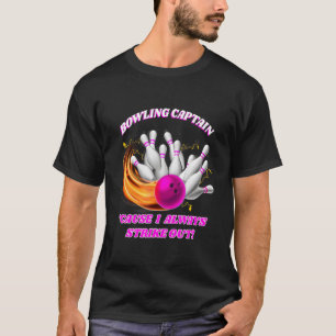 Adult Bowling Captain Rollin' Bowlers streiken T-Shirt