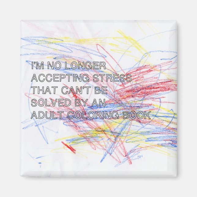 Adult Coloring Book Magnet (Vorne)