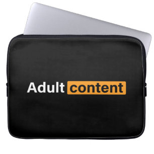 Adult Content Adult Humor Funny T - Shirt Laptopschutzhülle