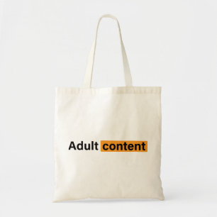 Adult Content Adult Humor Funny T - Shirt Tragetasche