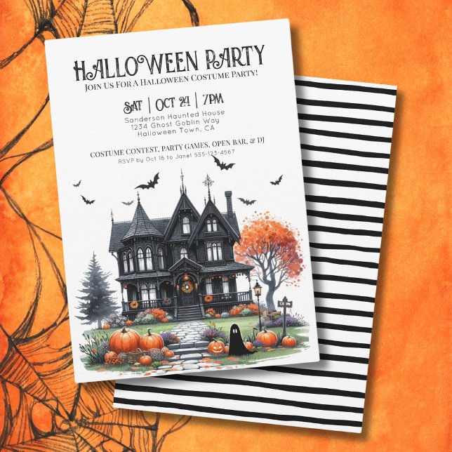 Adult Costume Party Halloween Einladung (Adult Costume Party Halloween Invitation)
