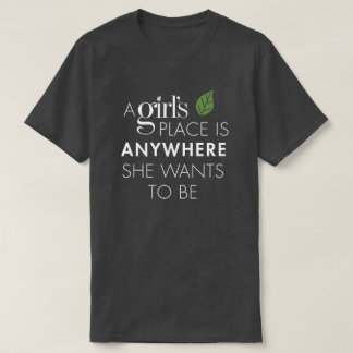 Adult Dark Gray Heather A Girl's Place T-Shirt