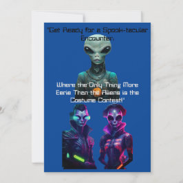 Adult Halloween Alien Dress Contest Einladung