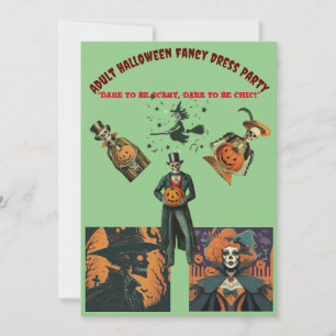 Adult Halloween Extravagant Dress Party Einladung