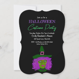 Adult Halloween Hexenthemenkostüm Party Einladung