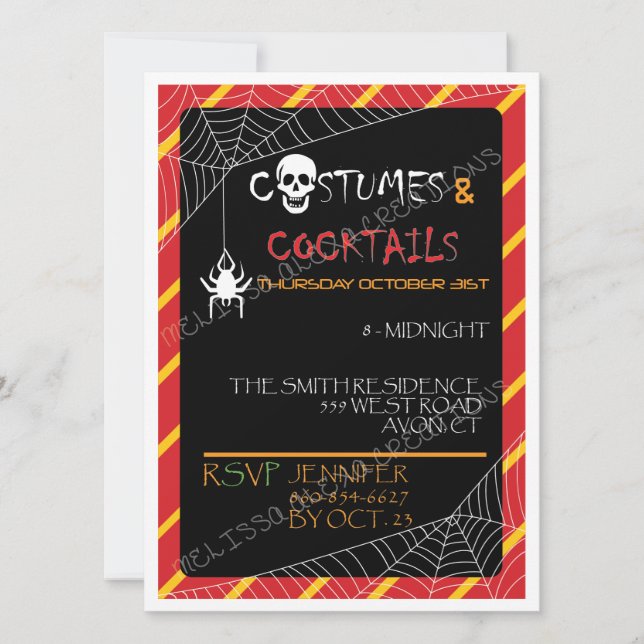 Adult Halloween Karte (Vorderseite)