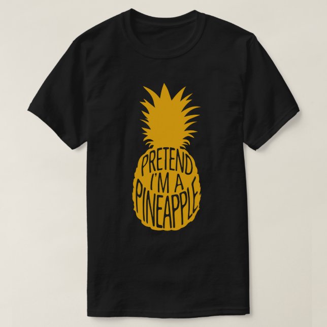 Adult Halloween Kostüme tun so, als wäre ich Anana T-Shirt (Design vorne)