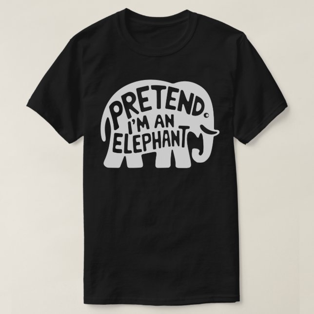 Adult Halloween Kostüme tun so, als wäre ich ein E T-Shirt (Design vorne)
