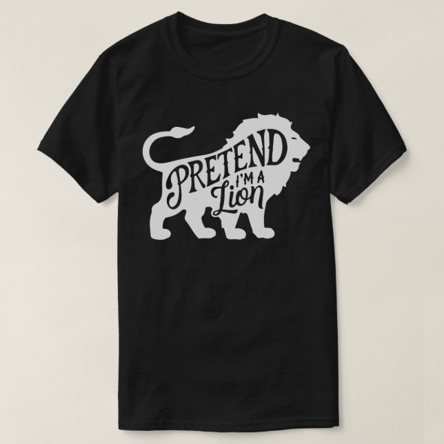Adult Halloween Kostüme tun so, als wäre ich ein L T-Shirt (Design vorne)