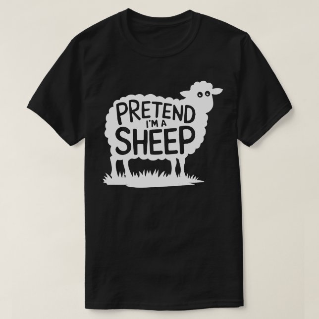 Adult Halloween Kostüme tun so, als wäre ich ein S T-Shirt (Design vorne)