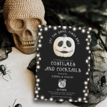 Adult Halloween-Party Gothic Pumpkin Face