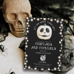 Adult Halloween-Party Gothic Pumpkin Face Einladung