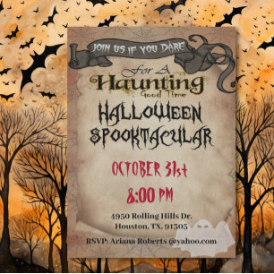Adult-Halloween-Party mit guter Zeit Einladung