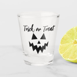 Adult Halloween Trick oder Treat Pumpkin Face Schnapsglas