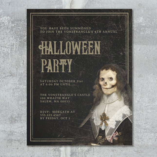 Adult Halloween Viktorianisches Gotisches Party Flyer (Von Creator hochgeladen)