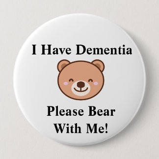 Adult "I Have Dementia" button