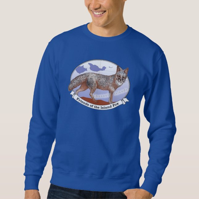 Adult Island Fox Logo Blue / Color Sweatshirt (Vorderseite)