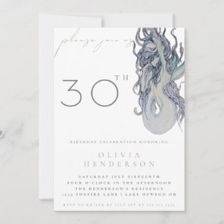 Adult Mermaid ANY Birthday Party Invitation Einladung