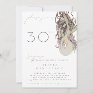 Adult Mermaid ANY Surprise Birthday Invitation Einladung