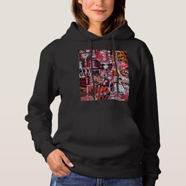 Adult Pullover Hoodie – Fragmented Pulse (Vorderseite)