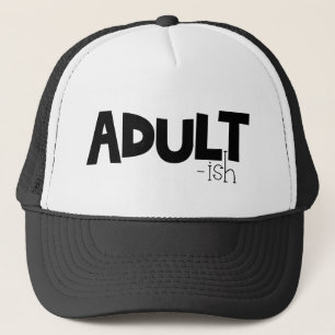 Adult-Schwarz-Weiß-Sprichwort Truckerkappe