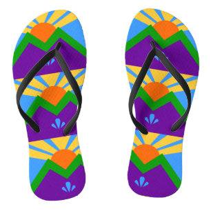 Adult Slim Rippen mit Fahne von Manitou Springs Flip Flops