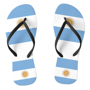 Adult Slim Rips mit der Flagge Argentiniens Flip Flops