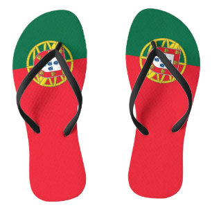 Adult Slim Rips mit der Flagge Portugals Flip Flops