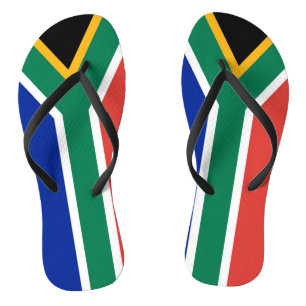 Adult Slim Rips mit der Flagge Südafrikas Flip Flops