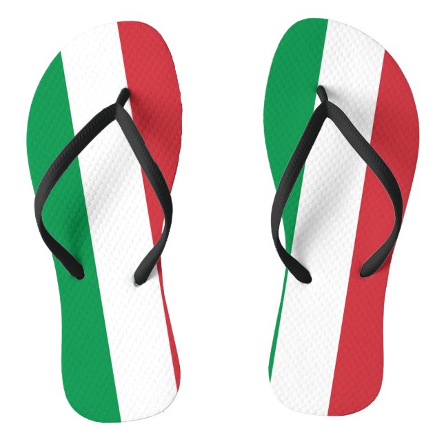 Adult Slim Rips mit Flagge Italiens Flip Flops (Fußbett)
