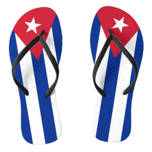 Adult Slim Rips mit Flagge Kubas Flip Flops