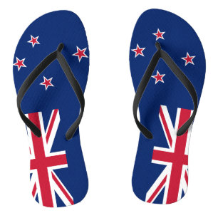 Adult Slim Rips mit Flagge Neuseelands Flip Flops