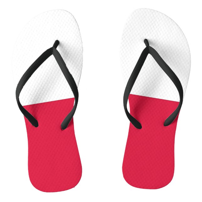 Adult Slim Rips mit Flagge Polens Flip Flops (Fußbett)