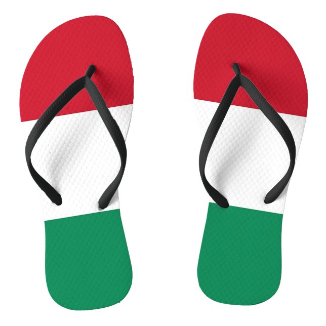 Adult Slim Rips mit Flagge Ungarns Flip Flops (Fußbett)