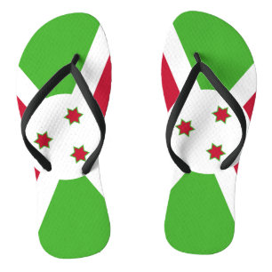 Adult Slim Rips mit Flagge von Burundi Flip Flops