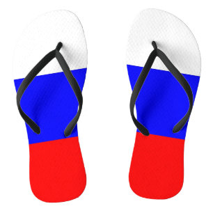Adult Slim Rips mit Flagge von Russland Flip Flops