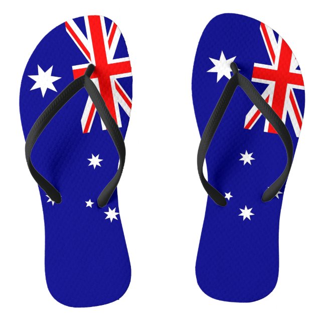 Adult Slim Straps mit Flagge Australiens Flip Flops (Fußbett)