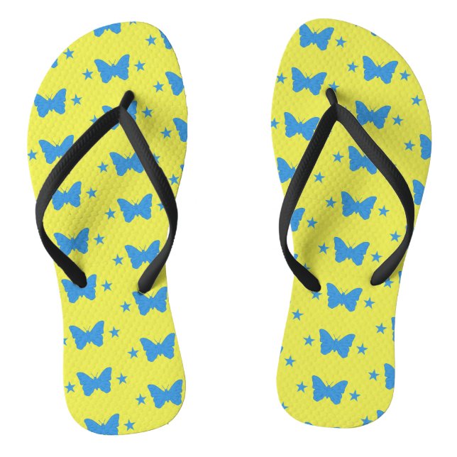 Adult Slim Straps with Flag of Bady Bassit Flip Flops (Fußbett)