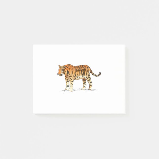 Adult Tiger Post-it Klebezettel (Vorderseite)