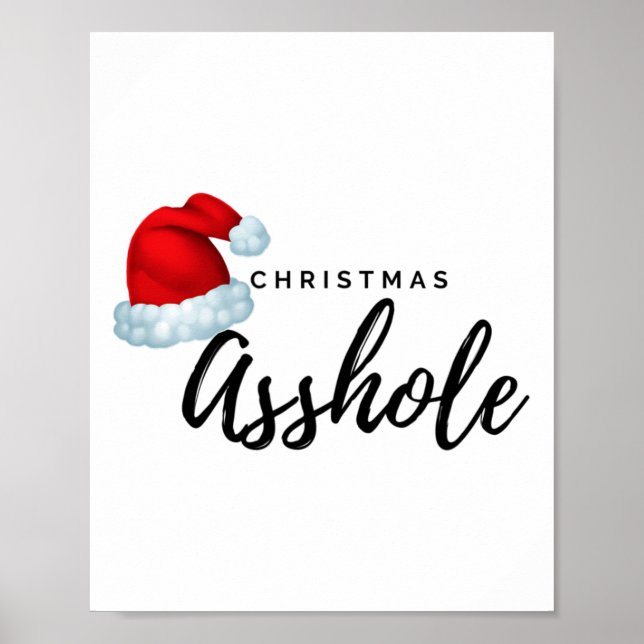 Adult Weihnachtsloch Poster (Vorne)