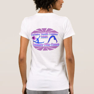Adulte de blanc de T-shirt de camp de secousse de