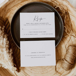 Adulte uniquement Une carte RSVP de mariage invi