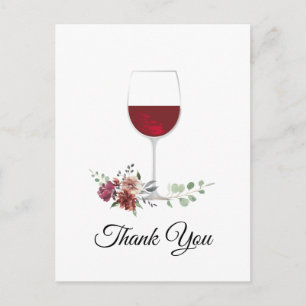 adulte, vin carte de remerciements