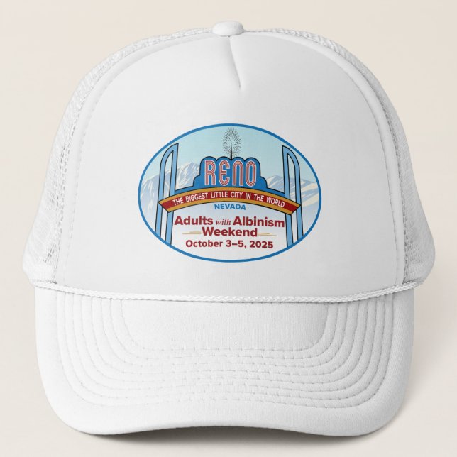 Adultes avec Albinisme Reno 2025 Casquette (Devant)
